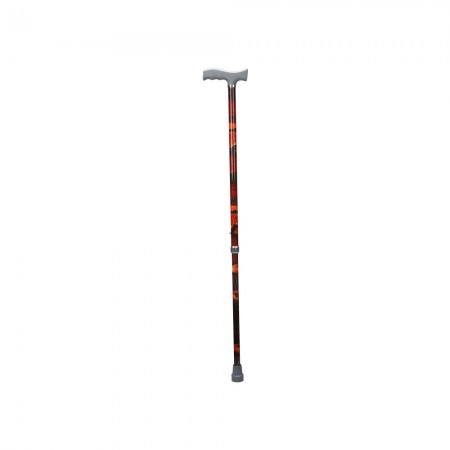 Height Adjusting Cane with Snake Design (Red)