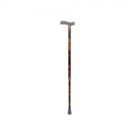 Height Adjusting Cane with Snake Design (Black)
