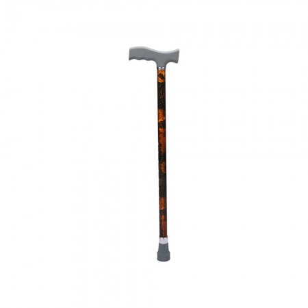 Height Adjusting Cane with Snake Design (Black)