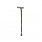 HEIGHT ADJUSTING CANE WITH PINE WOOD DESIGN