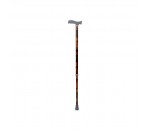 Height Adjusting Cane with Snake Design (Black)